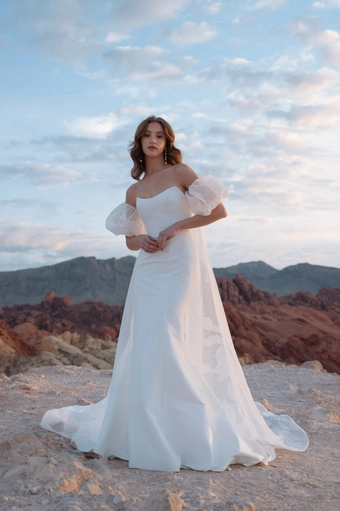 Jenny Yoo C12490 Giselle Cape #0 default frontface vertical thumbnail