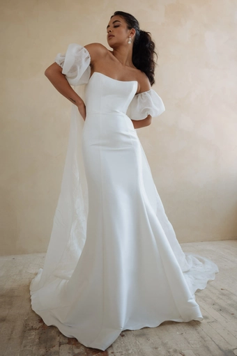 Jenny Yoo C12490 Giselle Cape #1 frontface vertical thumbnail