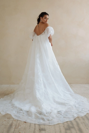 Jenny Yoo C12490 Giselle Cape #3 backface vertical thumbnail