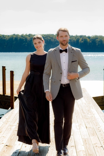 Larr Brio Houndstooth Soft Coat #0 default frontface vertical thumbnail