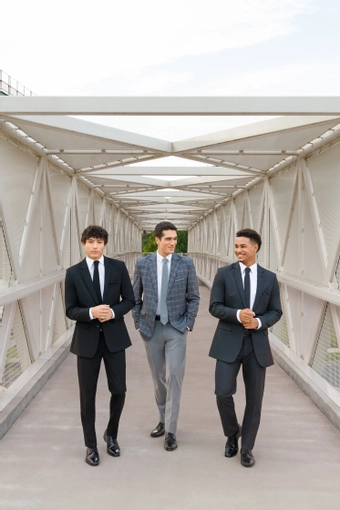 Larr Brio Metro Plaid Coats #18 frontface vertical thumbnail