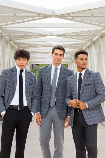 Larr Brio Metro Plaid Coats #24 frontface vertical cropped thumbnail