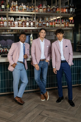 Larr Brio Metro Plaid Coats #1 frontface vertical thumbnail