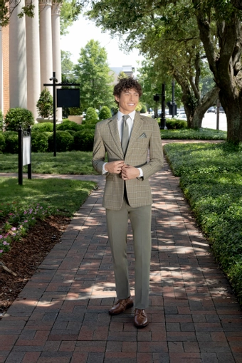 Larr Brio Metro Plaid Coats #22 frontface vertical thumbnail