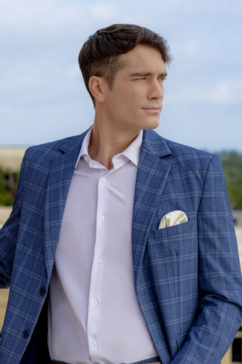 Larr Brio Metro Plaid Coats #27 frontface vertical cropped thumbnail