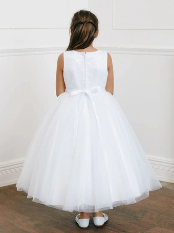 Tip Top Kids 5752   Girls Sequin Tulle Ballgown Special Occasion Dress #18 backface vertical thumbnail