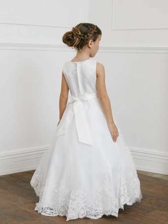 Tip Top Kids 5838   Girls Special Occasion Ballgown Dress #4 backface vertical thumbnail