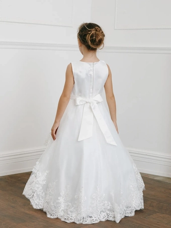 Tip Top Kids 5838   Girls Special Occasion Ballgown Dress #5 backface vertical thumbnail