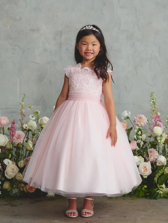 Tip Top Kids 5856   Elegant Youth Formal Occasion Gown #5 frontface vertical thumbnail