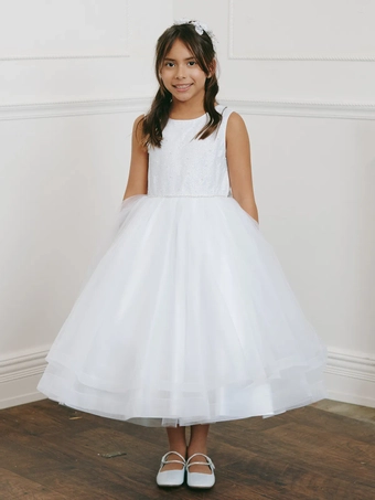 Tip Top Kids 5889   Flower Girl Ballgown Dress - Elegant Occasionwear #2 frontface vertical thumbnail