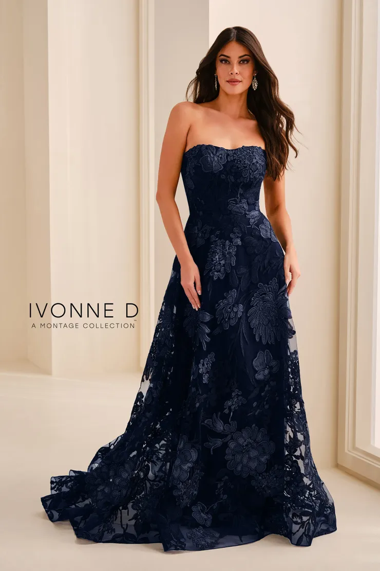 Ivonne D Style #ID2211 #1 Navy Blue frontface vertical picture