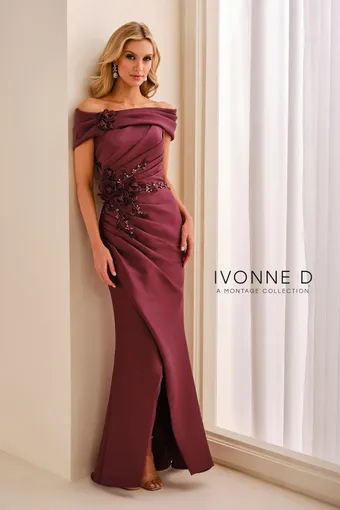 Ivonne D #ID2210 $3 Burgundy frontface vertical thumbnail