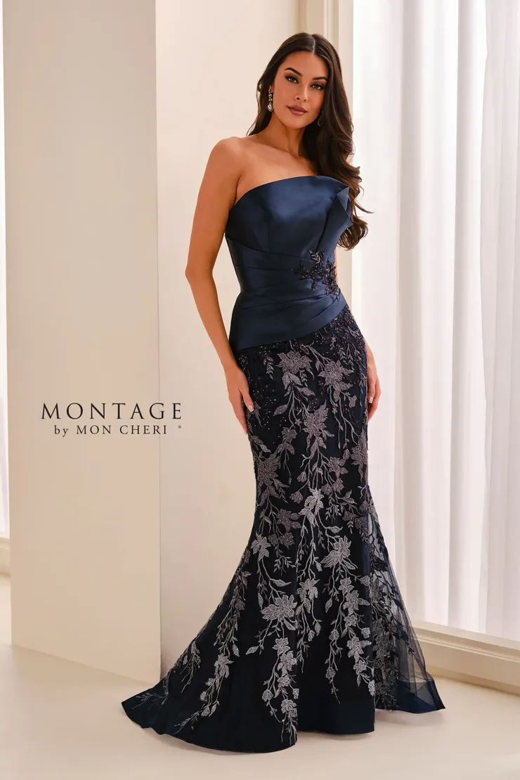 Montage Style #M3217 #1 Navy Blue frontface vertical picture
