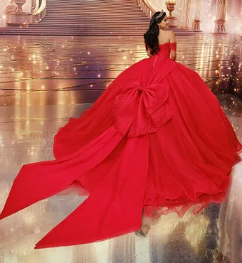Princesa by Ariana Vara Style #PR30241 #4 Red backface vertical thumbnail