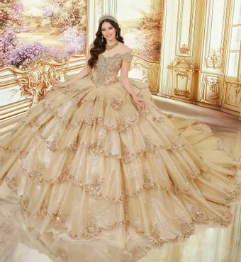Princesa by Ariana Vara Style #PR30242 #0 default Gold/Bronze frontface vertical thumbnail