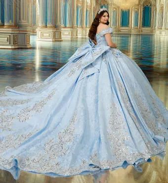 Princesa by Ariana Vara Style #PR30244 #2 default Light Blue/Silver backface vertical thumbnail