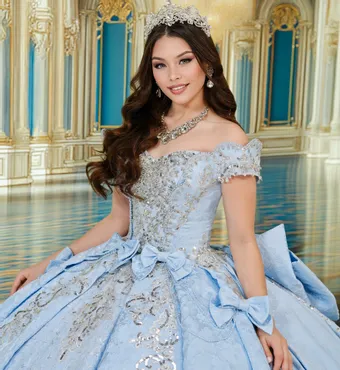 Princesa by Ariana Vara Style #PR30244 #3 Light Blue/Silver frontface vertical cropped thumbnail