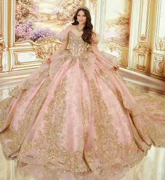 Princesa by Ariana Vara Style #PR30246 #1 Rose Gold/Gold frontface vertical thumbnail