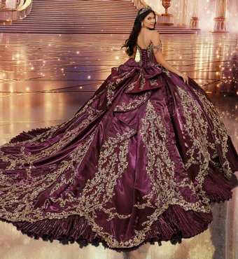 Princesa by Ariana Vara Style #PR30247 #2 default Amethyst/Gold backface vertical thumbnail