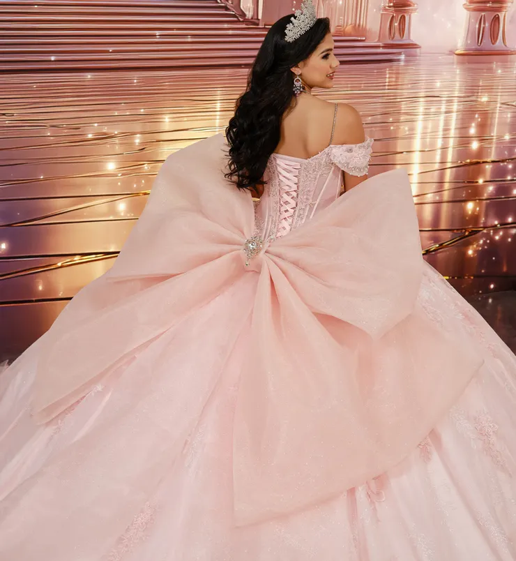 Princesa by Ariana Vara Style #PR30249 #8 Blush backface vertical cropped picture