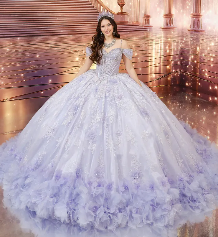 Princesa by Ariana Vara Style #PR30249 #1 Lilac frontface vertical picture