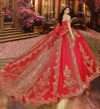 Princesa by Ariana Vara Style #PR30250 #3 default Red/Gold backface vertical thumbnail