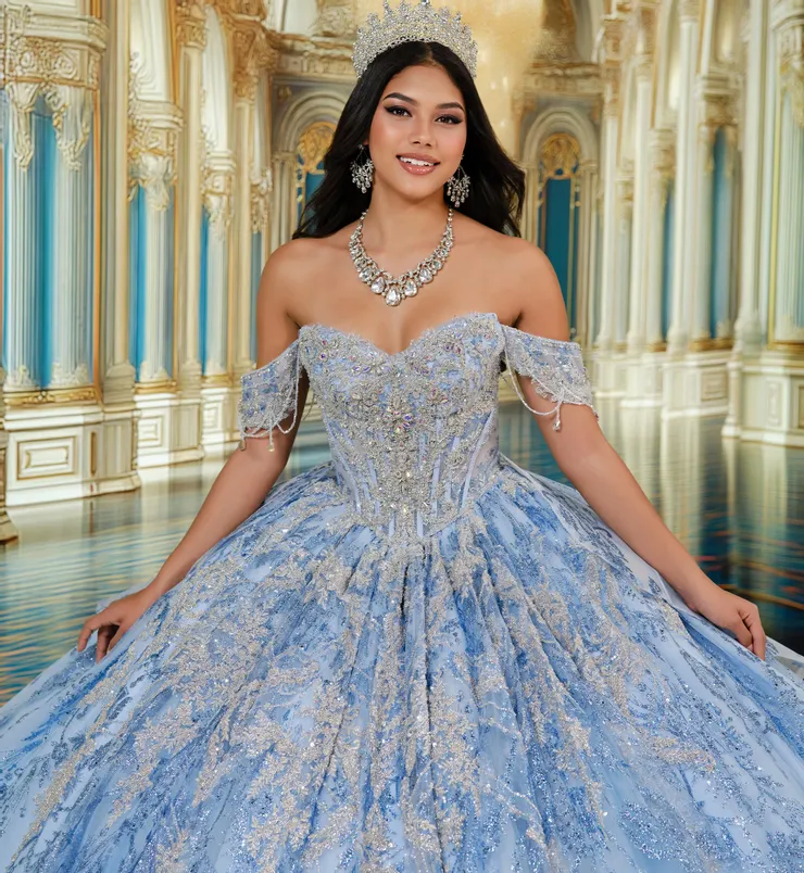 Princesa by Ariana Vara Style #PR30251 #6 Light Blue/Silver frontface vertical cropped picture
