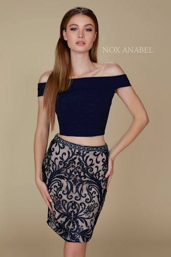 Nox Anabel E664-NAVY-025 #0 default frontface backface vertical thumbnail