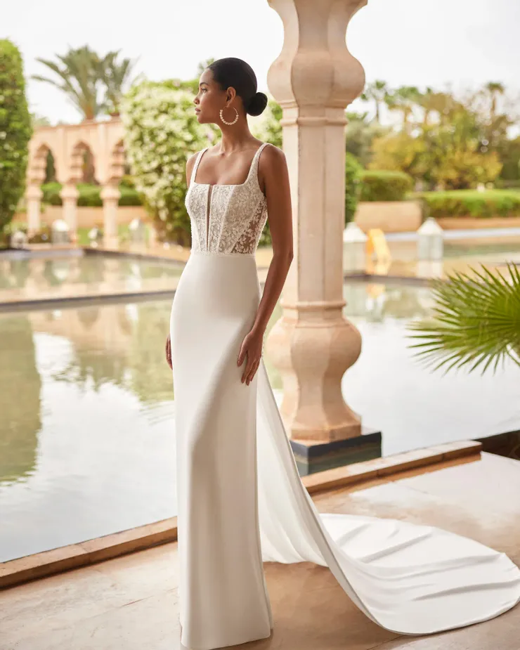 rosa clara wedding dresses dress MARRIAGE Long bridal dress Rosa Clara - Wedding Atelier