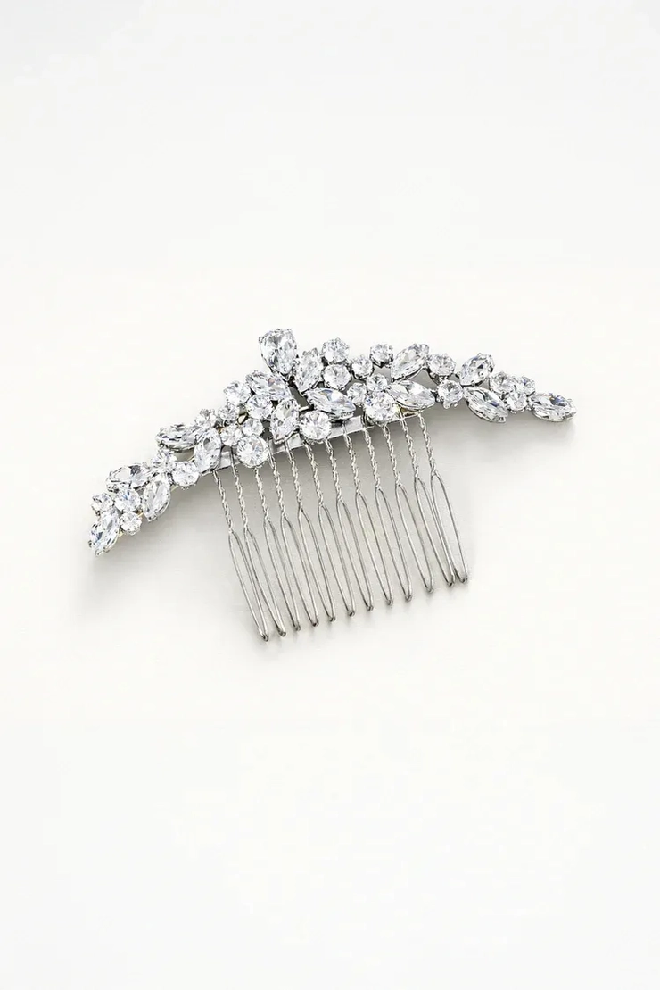 Heirloom Bridal Elara Comb #1 vertical picture