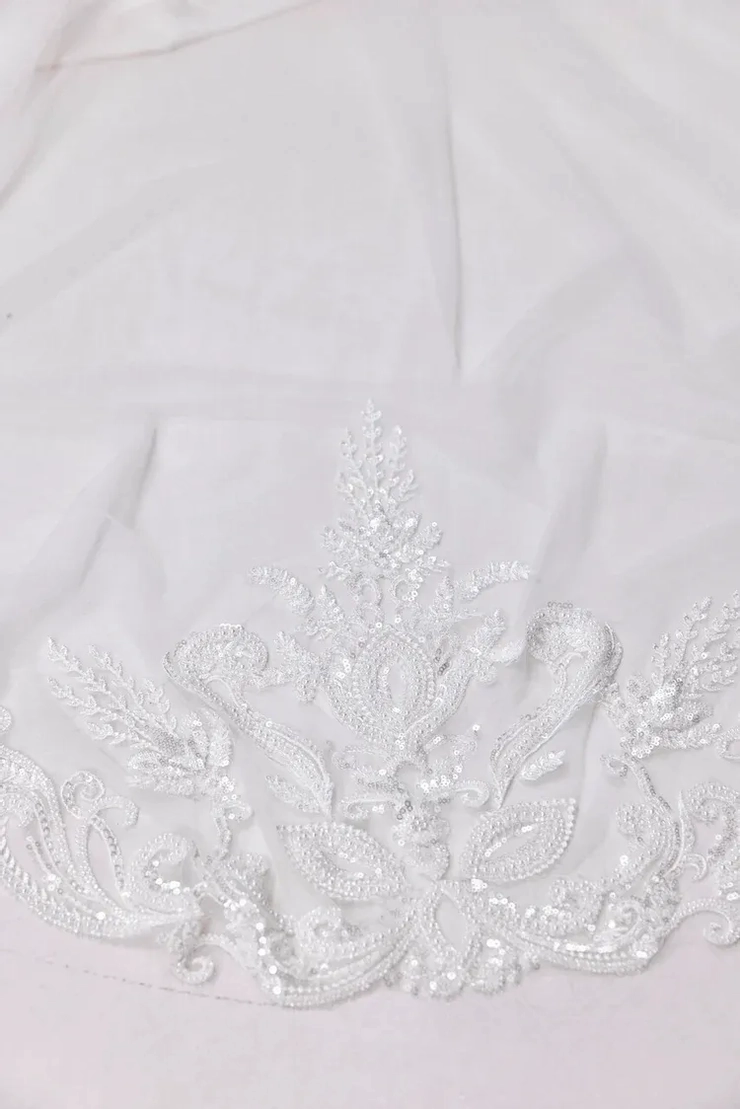 Heirloom Bridal Evangeline Veil #1 vertical picture