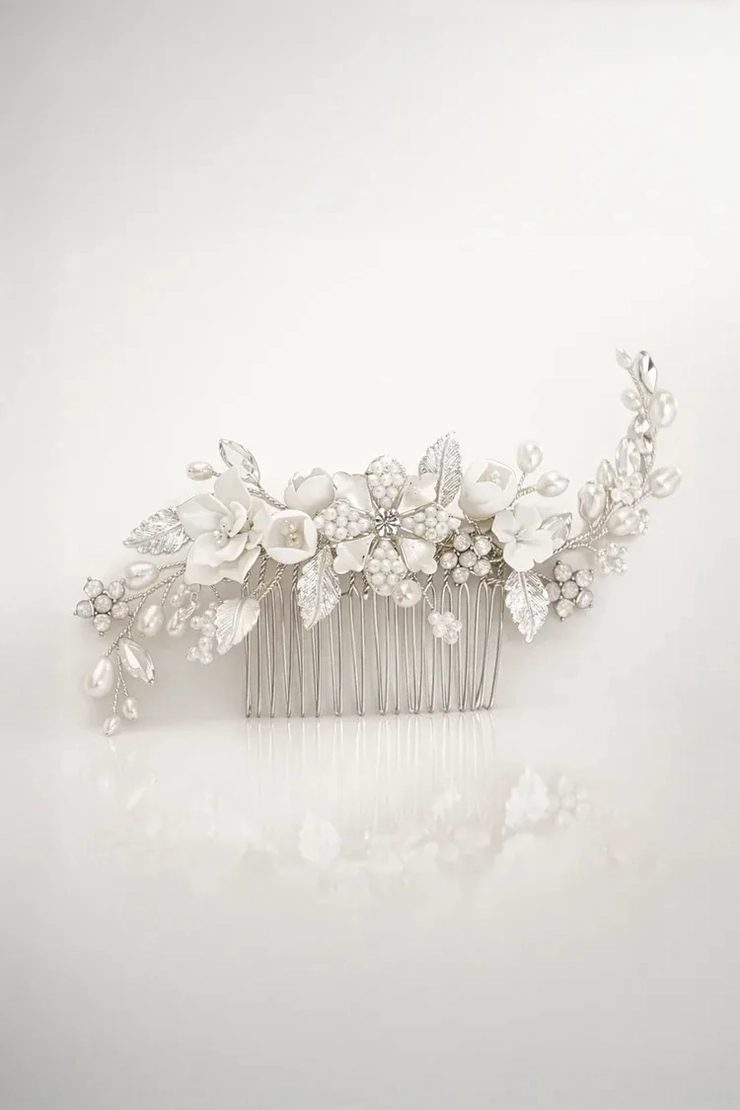 Heirloom Bridal Livia Comb #1 vertical picture