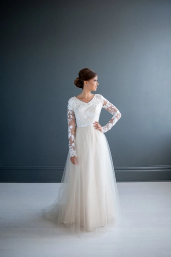 The Modest Bridal Collection by Barbie Style #MBC 7205 #2 frontface vertical thumbnail