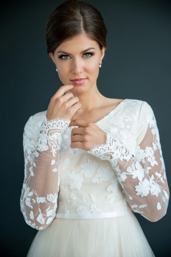 The Modest Bridal Collection by Barbie Style #MBC 7205 #5 frontface vertical cropped thumbnail