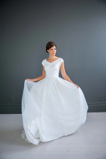 The Modest Bridal Collection by Barbie Style #MBC 7206 #1 frontface vertical thumbnail