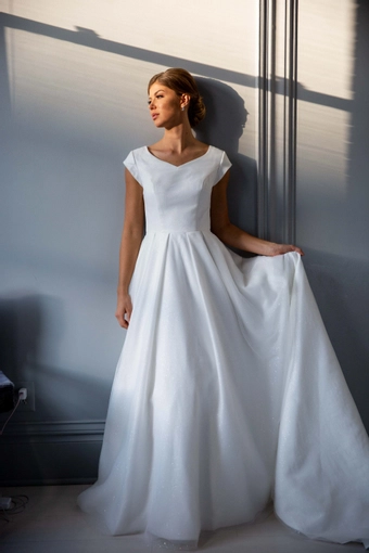 The Modest Bridal Collection by Barbie Style #MBC 7206 #3 frontface vertical thumbnail