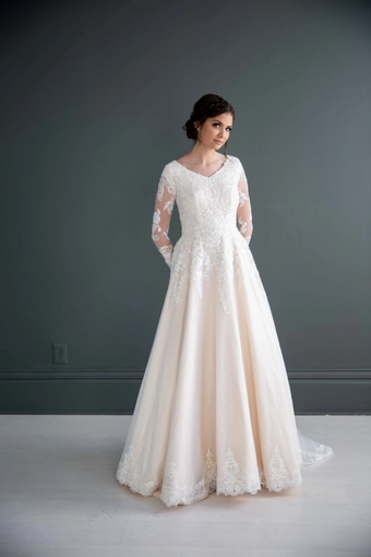 The Modest Bridal Collection by Barbie Style #MBC 7208 #1 frontface vertical thumbnail