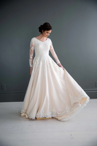 The Modest Bridal Collection by Barbie Style #MBC 7208 #2 frontface vertical thumbnail