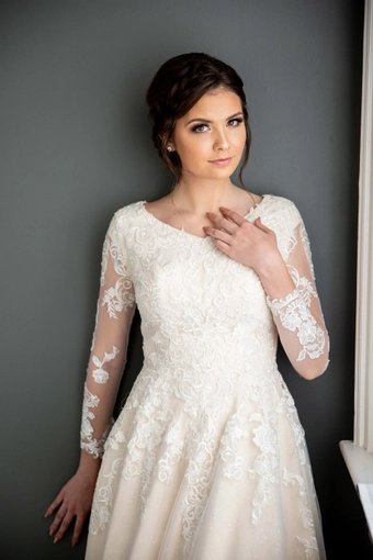 The Modest Bridal Collection by Barbie Style #MBC 7208 #5 frontface vertical cropped thumbnail