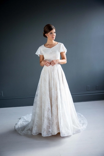 The Modest Bridal Collection by Barbie Style #MBC 7209 #1 frontface vertical thumbnail
