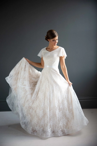 The Modest Bridal Collection by Barbie Style #MBC 7209 #2 frontface vertical thumbnail
