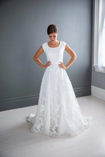 The Modest Bridal Collection by Barbie Style #MBC 7210 #3 frontface vertical thumbnail