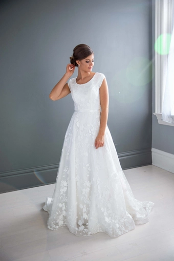 The Modest Bridal Collection by Barbie Style #MBC 7210 #2 frontface vertical thumbnail
