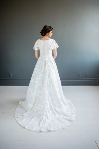 The Modest Bridal Collection by Barbie Style #MBC 7210B #6 backface vertical thumbnail