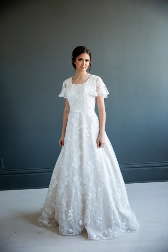 The Modest Bridal Collection by Barbie Style #MBC 7210B #1 frontface vertical thumbnail