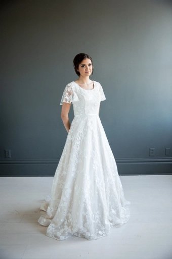 The Modest Bridal Collection by Barbie Style #MBC 7210B #4 frontface vertical thumbnail