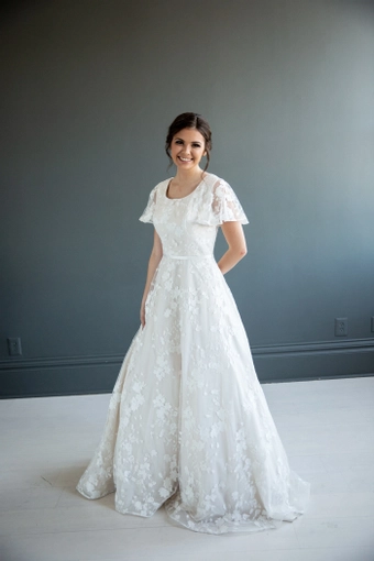 The Modest Bridal Collection by Barbie Style #MBC 7210B #3 frontface vertical thumbnail