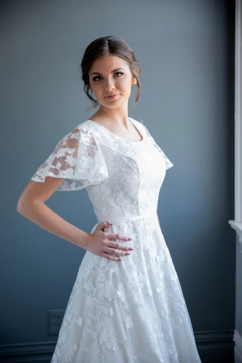 The Modest Bridal Collection by Barbie Style #MBC 7210B #9 frontface vertical cropped thumbnail
