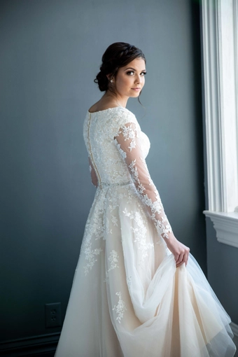 The Modest Bridal Collection by Barbie Style #MBC 7212 #10 backface vertical cropped thumbnail