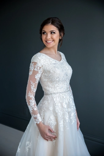 The Modest Bridal Collection by Barbie Style #MBC 7212 #5 frontface vertical cropped thumbnail